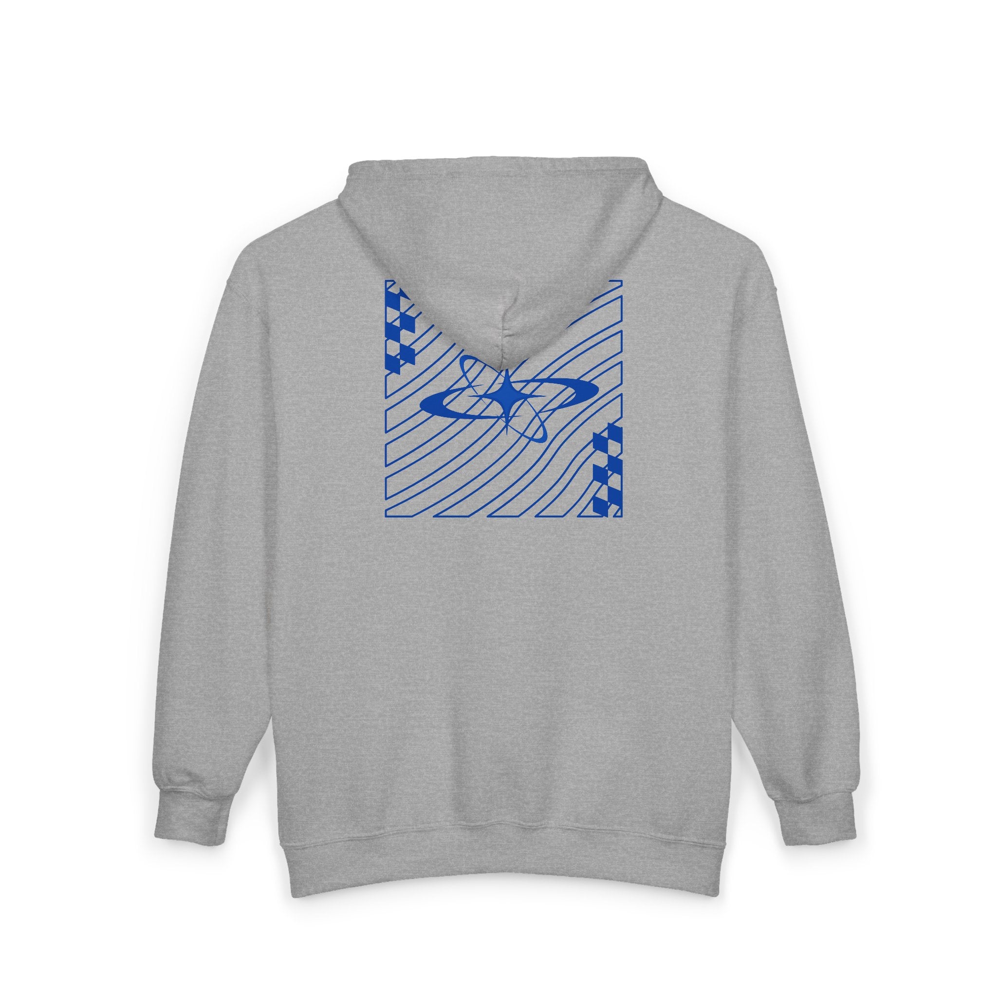 Zip Hoodie — 'Framr' Retro Space Logo Full-Zip Hoodie