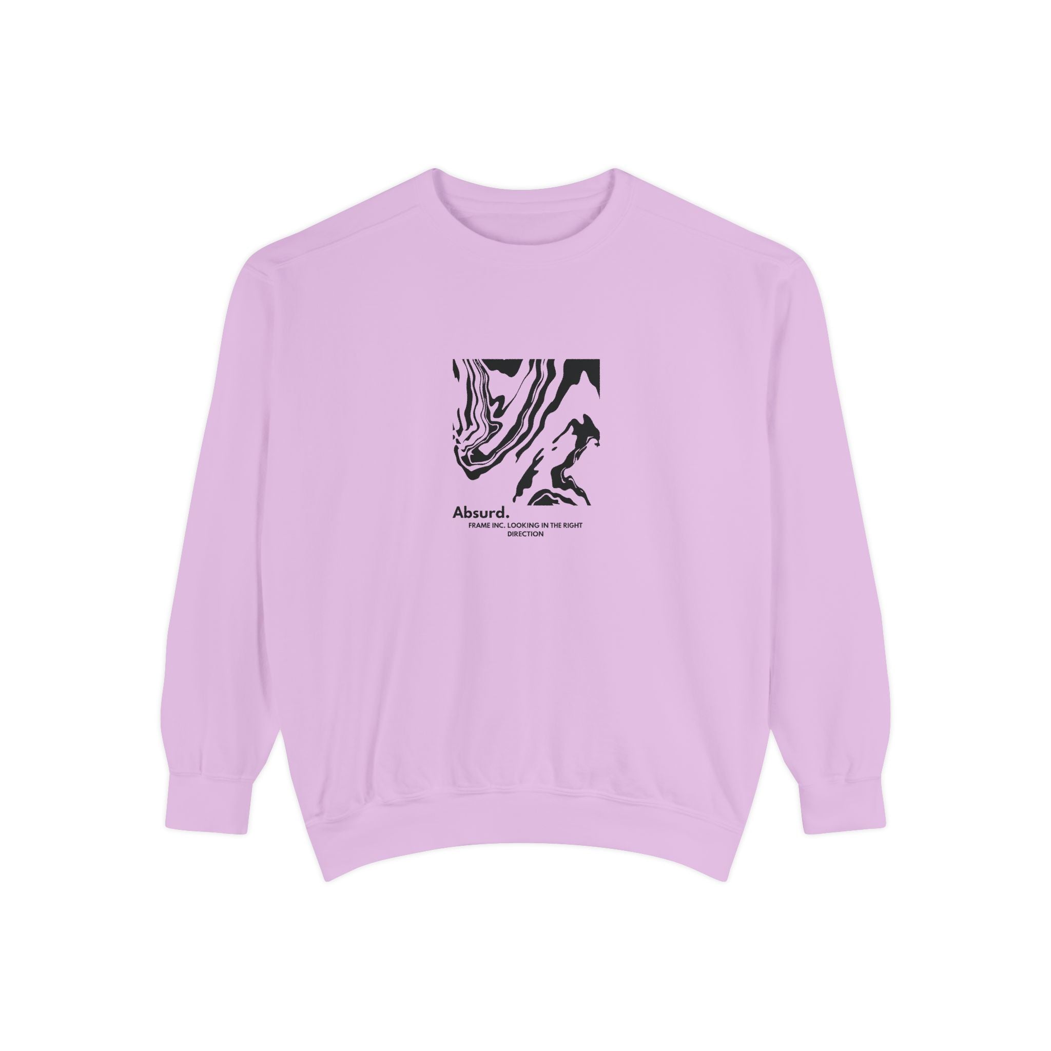 Abstract Marble Art Sweatshirt — "Absurd" Minimal Graphic Crewneck